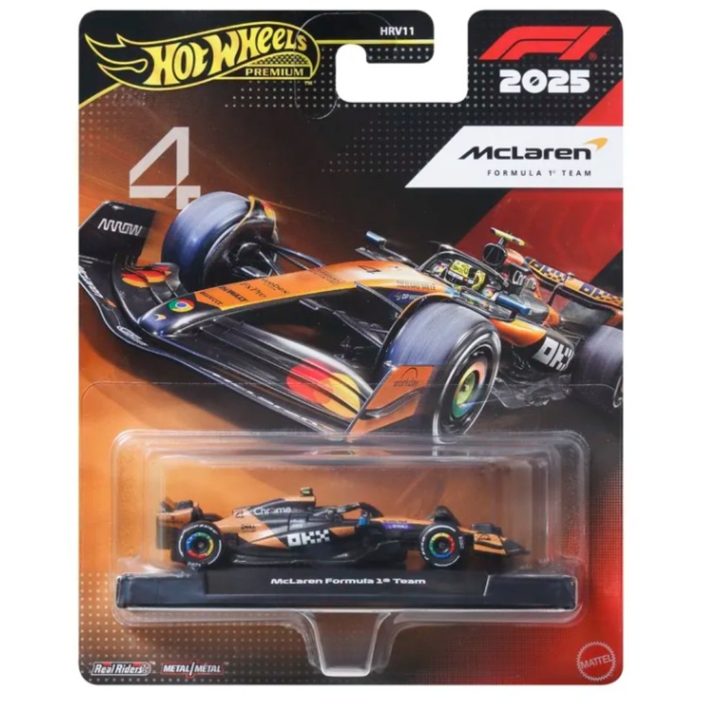 Hot Wheels Premium: McLaren Formel 1 Team Nr.:4 Auto 1/64 - Mattel