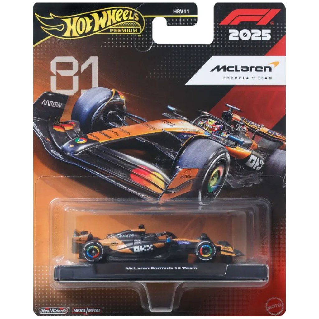 Hot Wheels Premium: McLaren Formel 1 Team Nr.:81 Modellauto 1/64 - Mattel