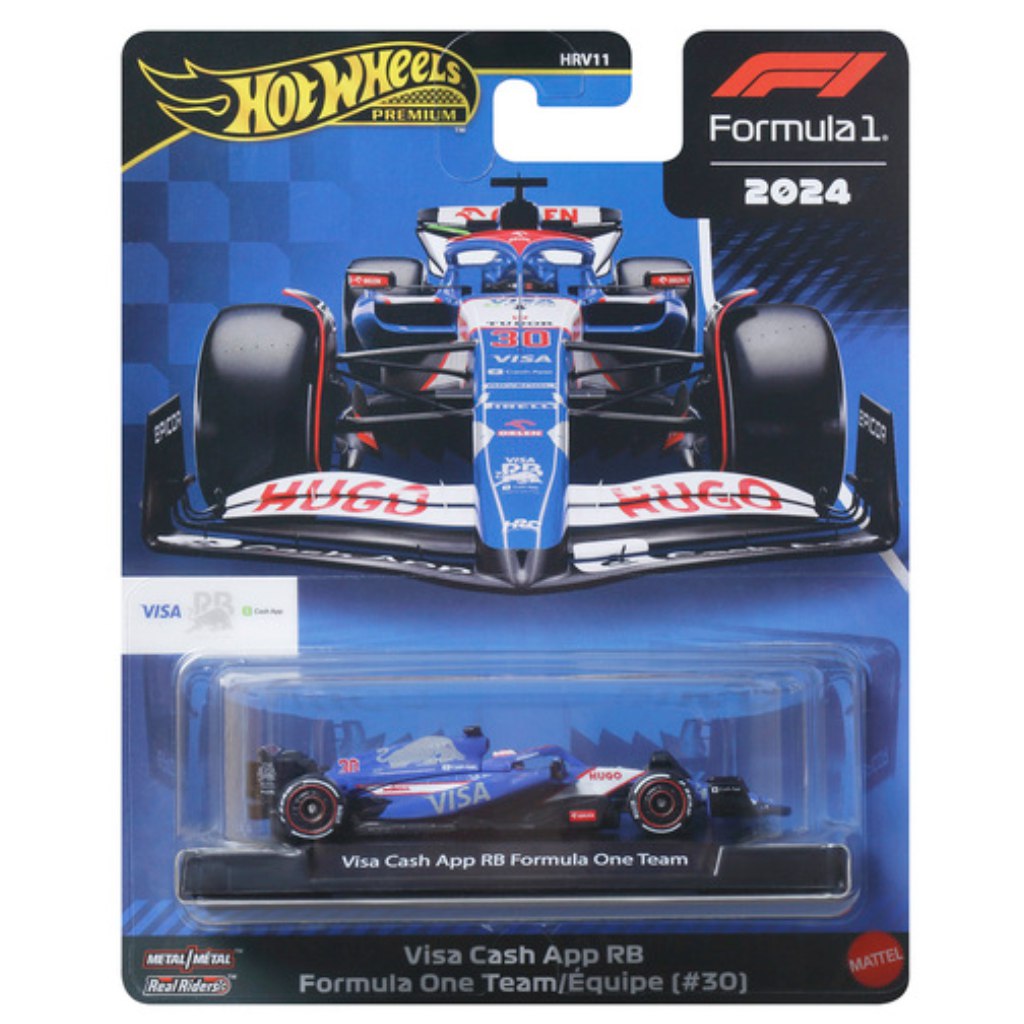 Hot Wheels Premium: Visa Cash App RB Formula 1 Nr. 30 Modellauto 1/64 – Mattel