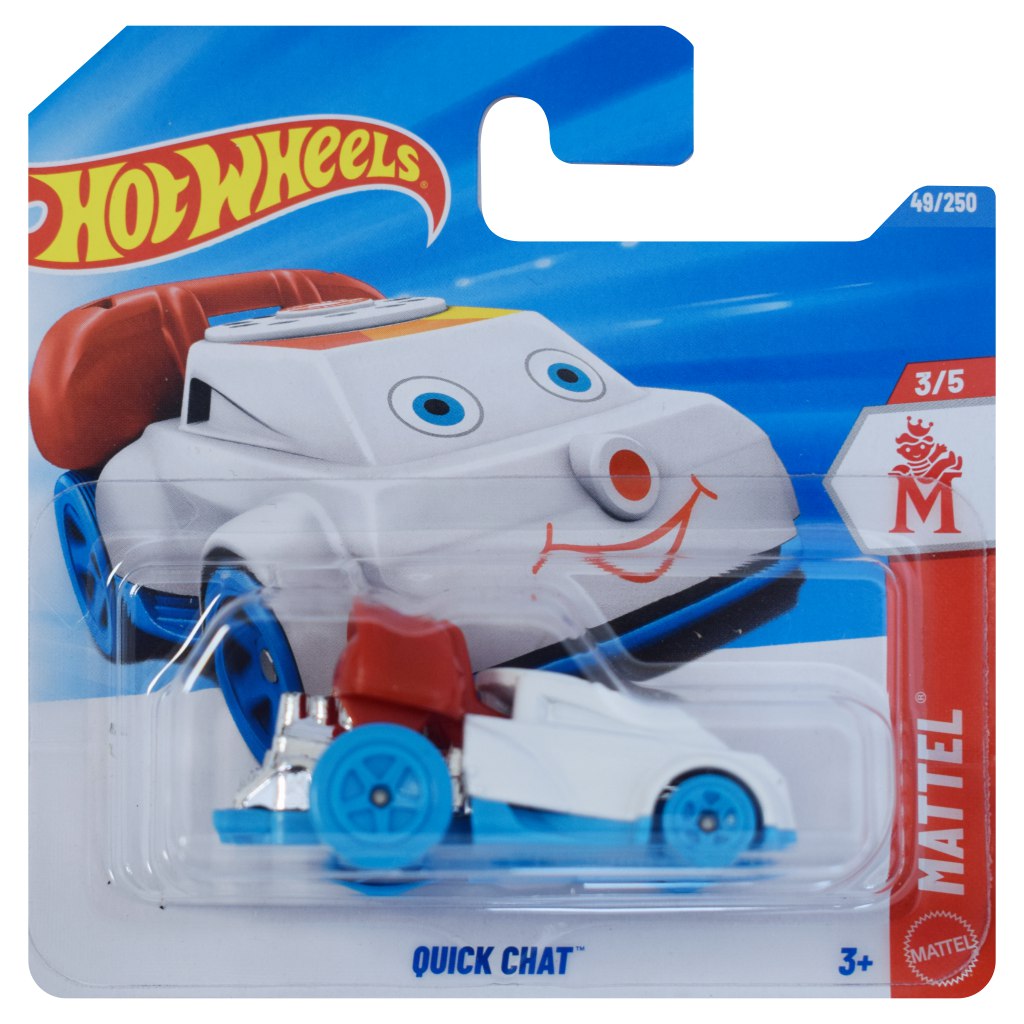 Hot Wheels: Quick Chat weißes kleines Auto 1/64 - Mattel