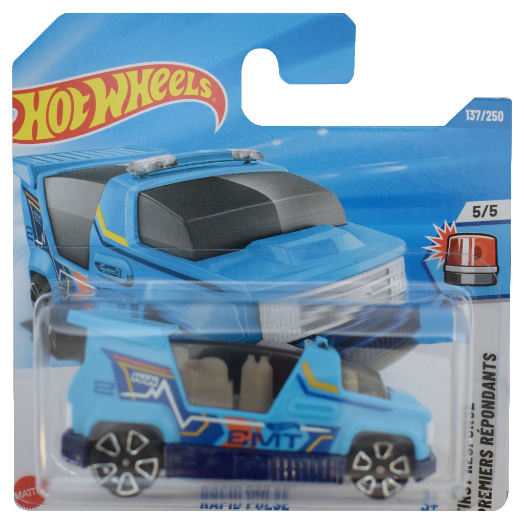 Hot Wheels: Rapid Pulse blaues Spielzeugauto 1/64 – Mattel