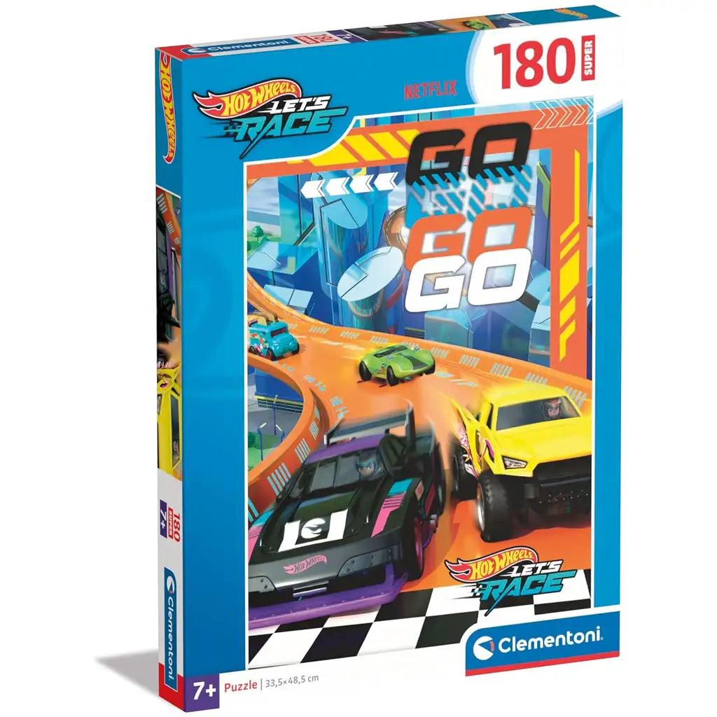 Hot Wheels Rennen bereit 180-teiliges Super Puzzle - Clementoni