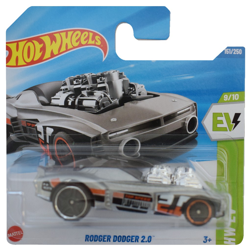 Hot Wheels: Rodger Dodger 2.0 graues kleines Auto 1/64 - Mattel