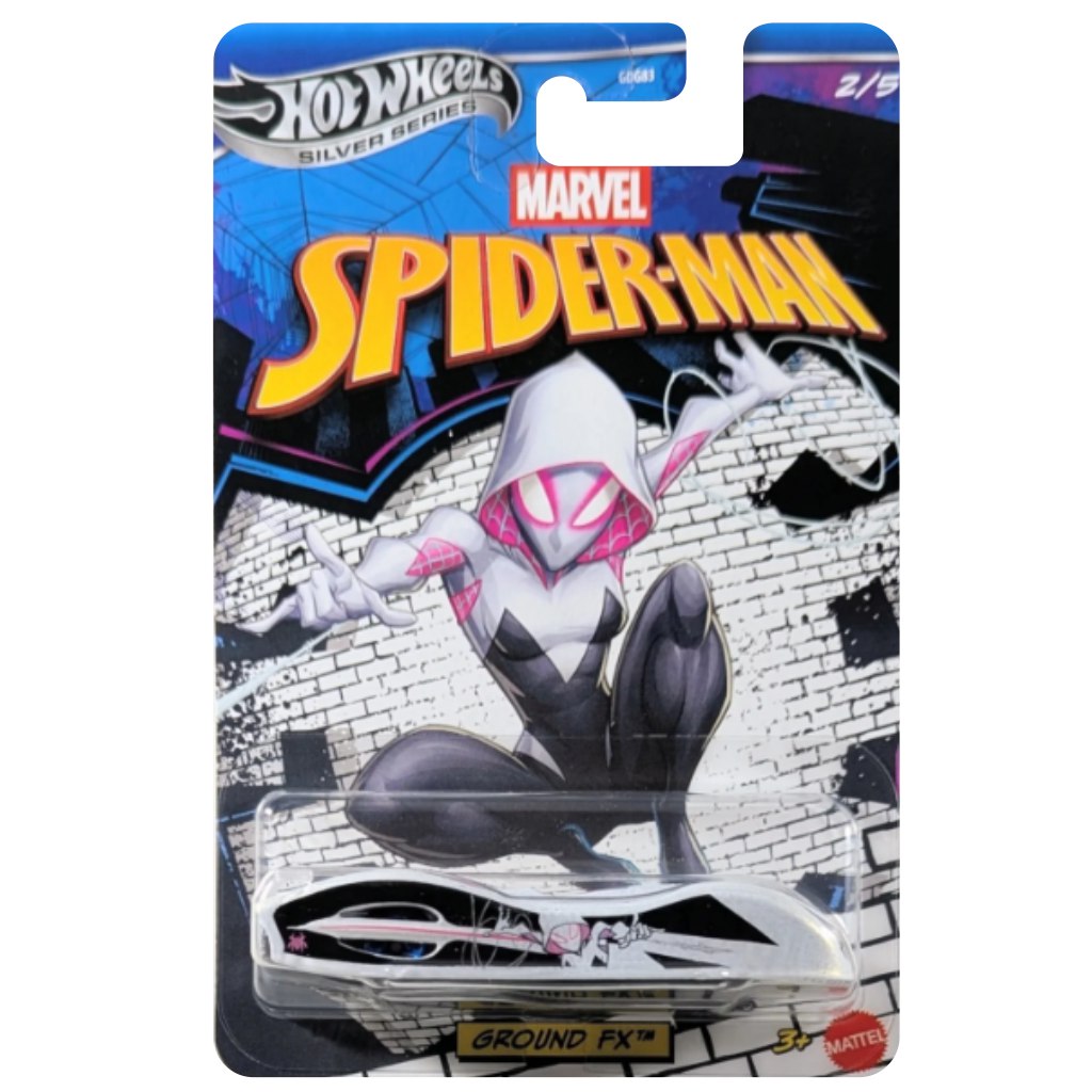 Hot Wheels Silver Series: Marvel Spider-Man Ground FX Spielzeugauto 1/64 - Mattel