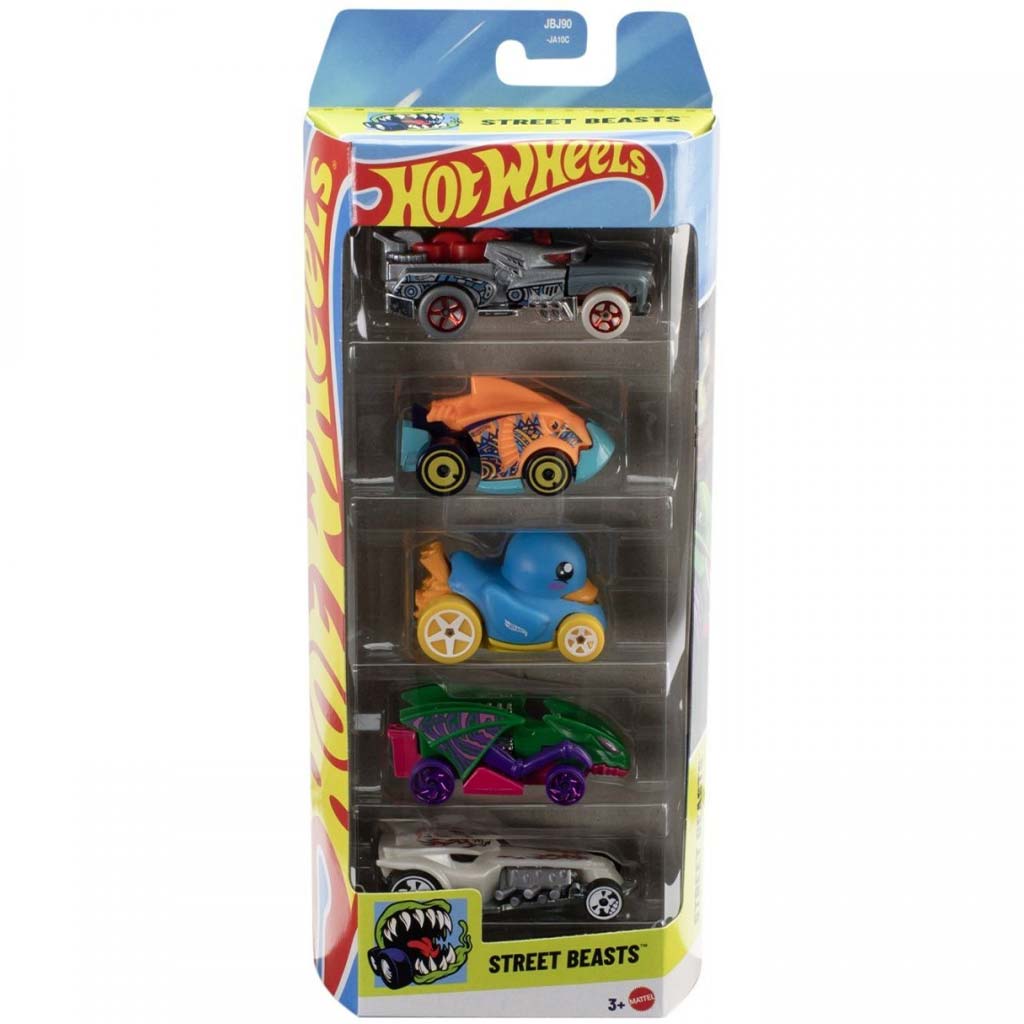 Hot Wheels: Street Beasts 5er-Fahrzeugset 1/64 - Mattel