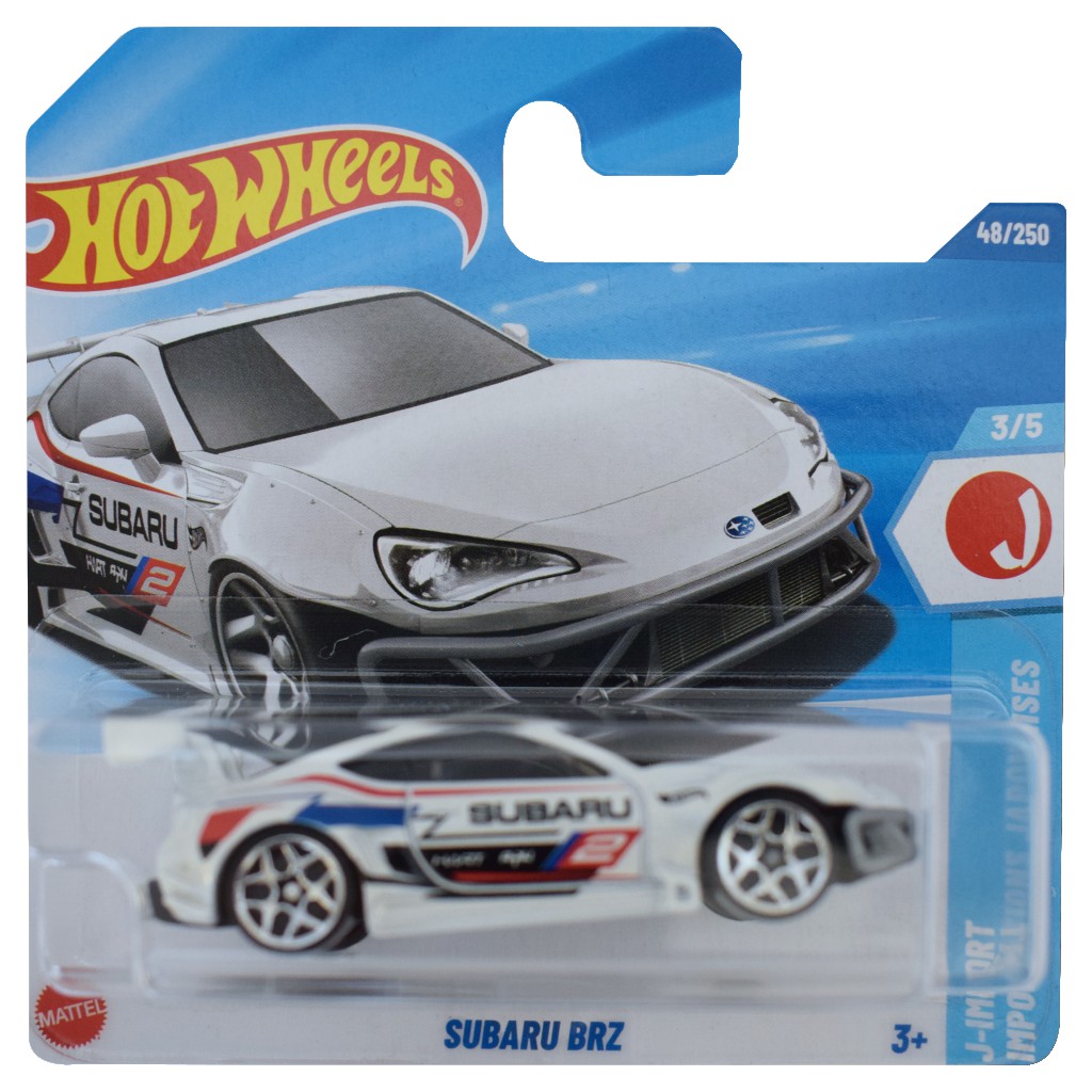 Hot Wheels: Subaru BRZ weißes Spielzeugauto 1/64 - Mattel