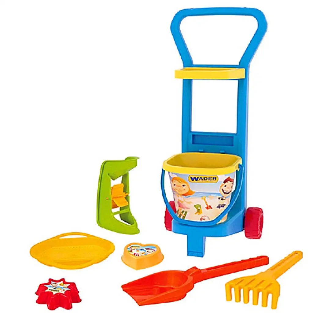 Ziehwagen mit Sandkastenset - Wader kép 2