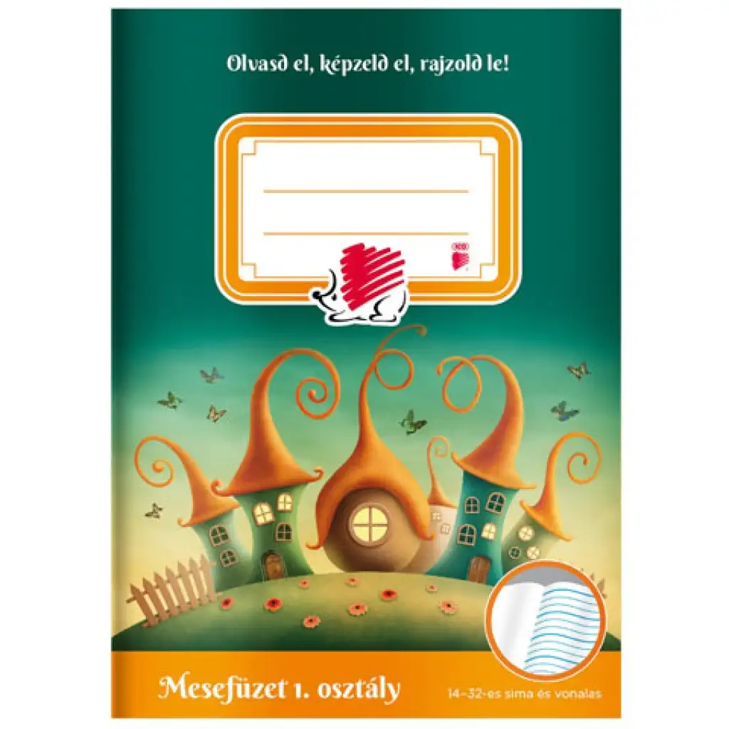 ICO: Igel Erstklässler Märchenheft A/5 mit 14-32er Linierung