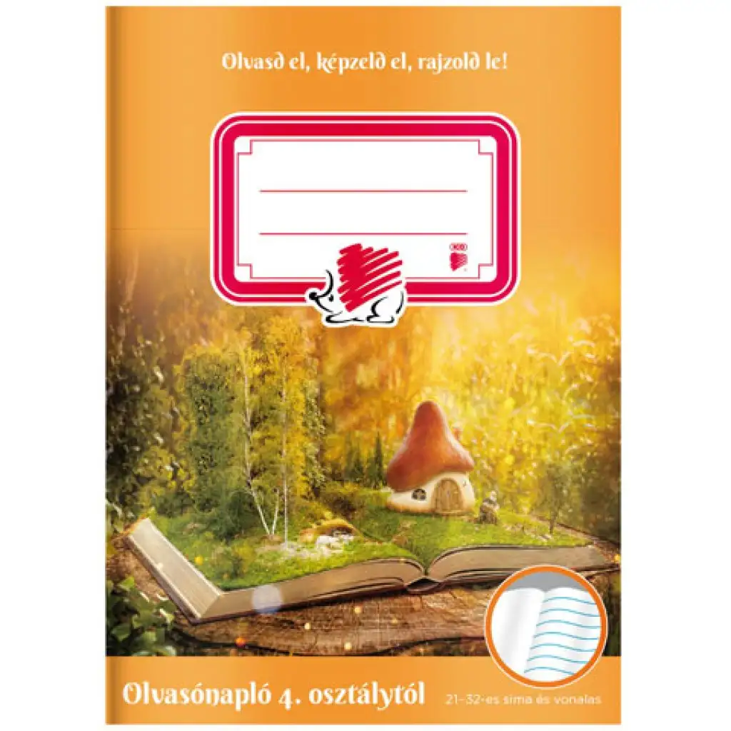 ICO: Igel Märchenheft/Lesetagebuch für die vierte Klasse, A/5 mit 21-32 Zeilen.