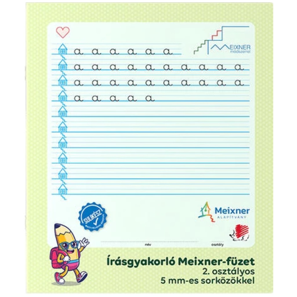ICO: Igel-Schreibübungsheft nach Meixner, 2. Klasse, mit 5 mm Zeilenabstand