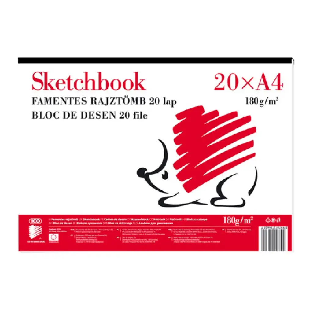 ICO: Igel-Zeichenblock A/4 20 Blätter