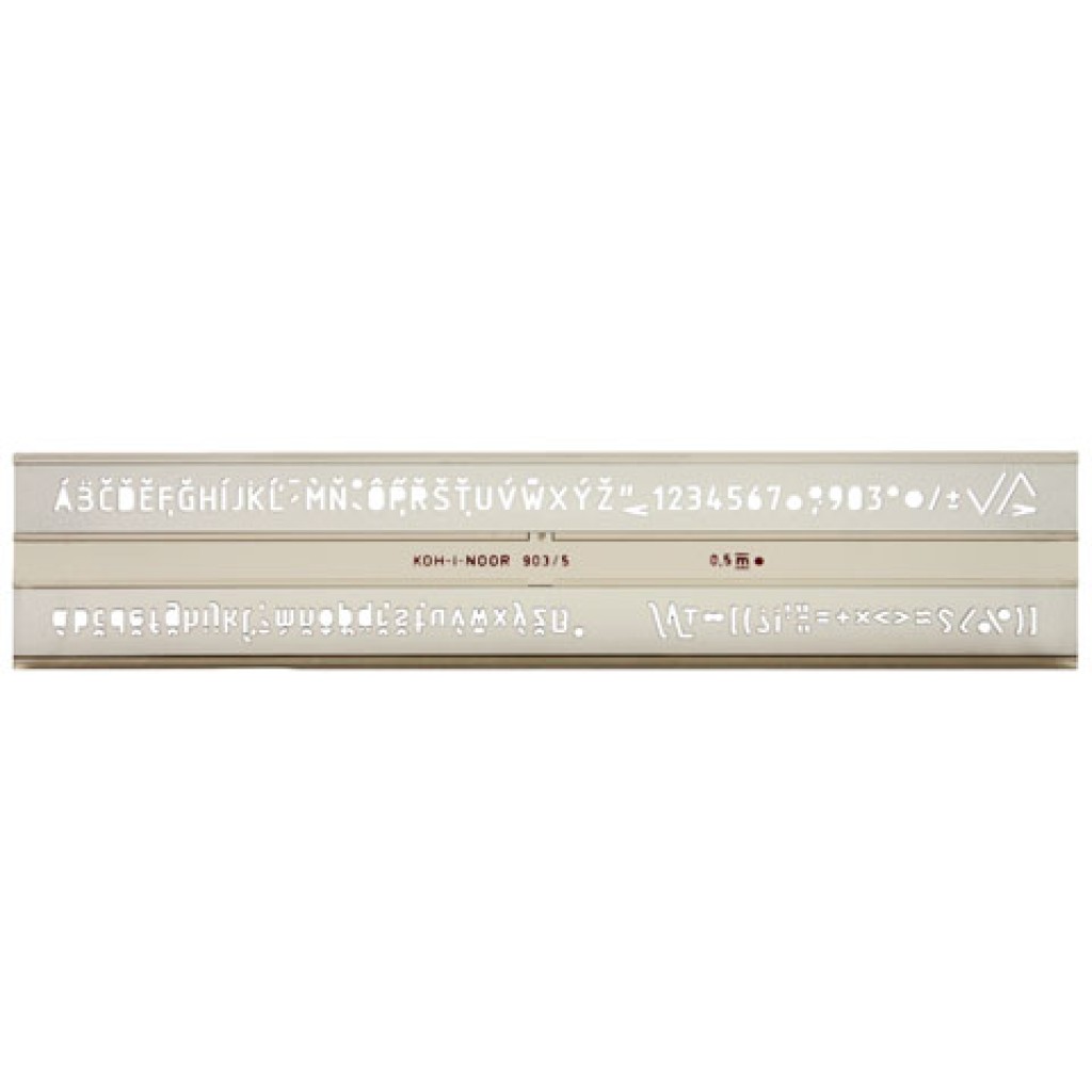 ICO: Koh-I-Noor ISO Buchstabenschablone 5mm