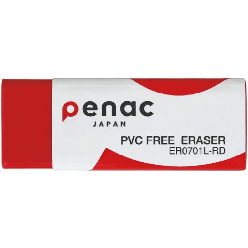 ICO: Penac späne- und PVC-freier Radiergummi in Rot, 5,9x2,1x1cm