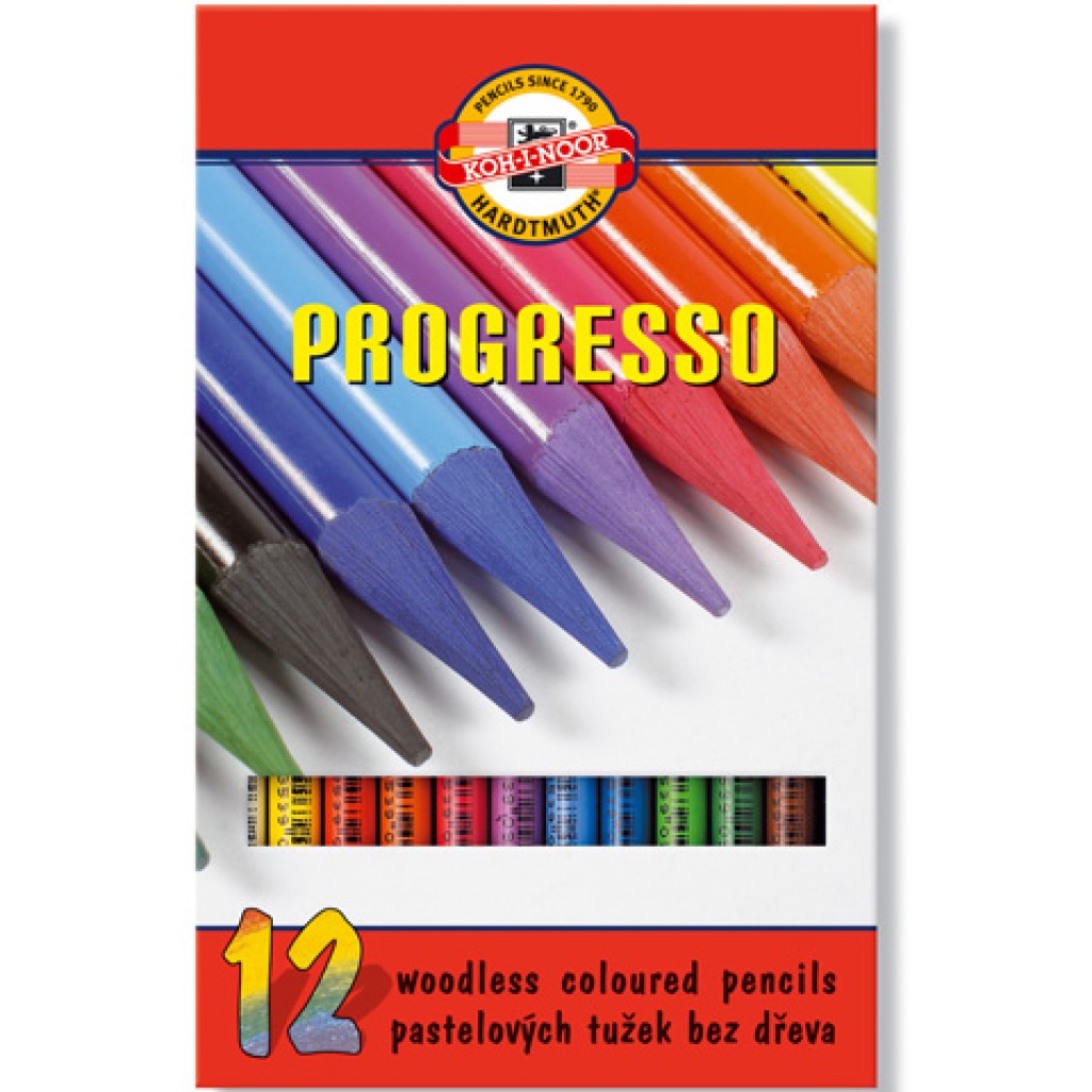 ICO: Progresso Pastellstifte 12 Stk Koh-I-Noor