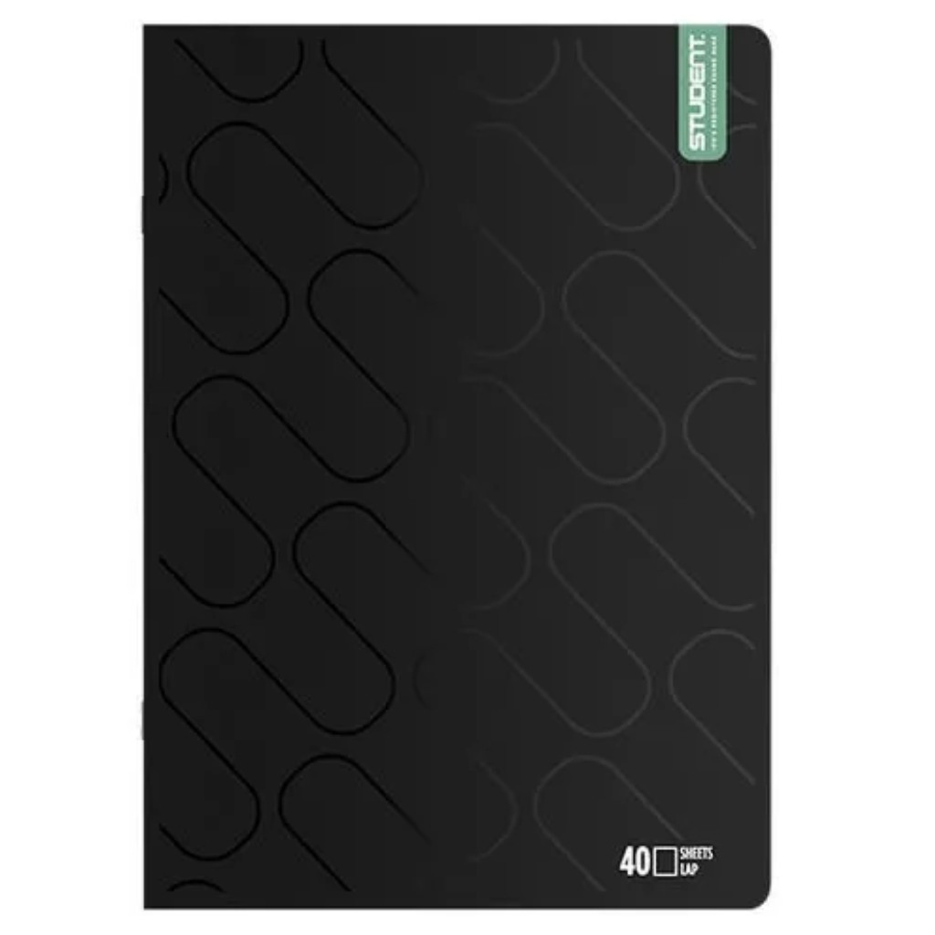 ICO: Student Premium Black Heft A/4 Blanko 40 Blatt
