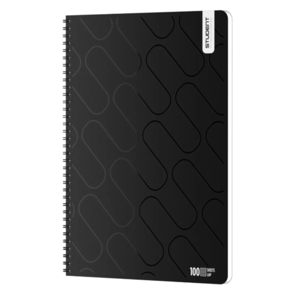 ICO: Student Premium Black Liniertes Heft A/4 Blanko 100 Blatt