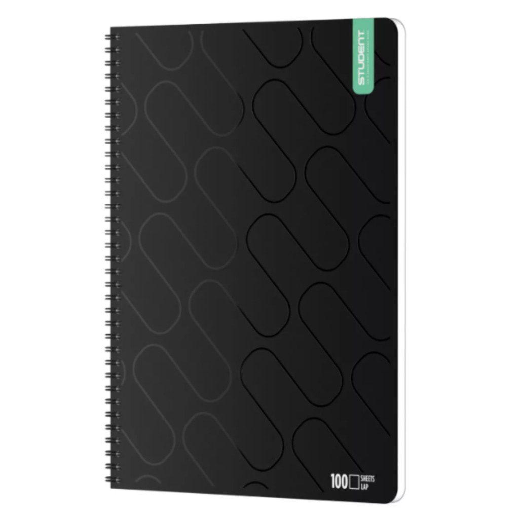 ICO: Student Premium Black Spiralblock A/4 blanko 100 Blatt