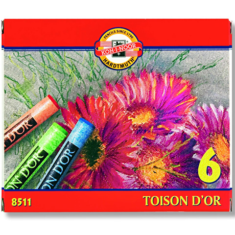 ICO: Toison Pastellkreide 6 Stück Koh-I-Noor
