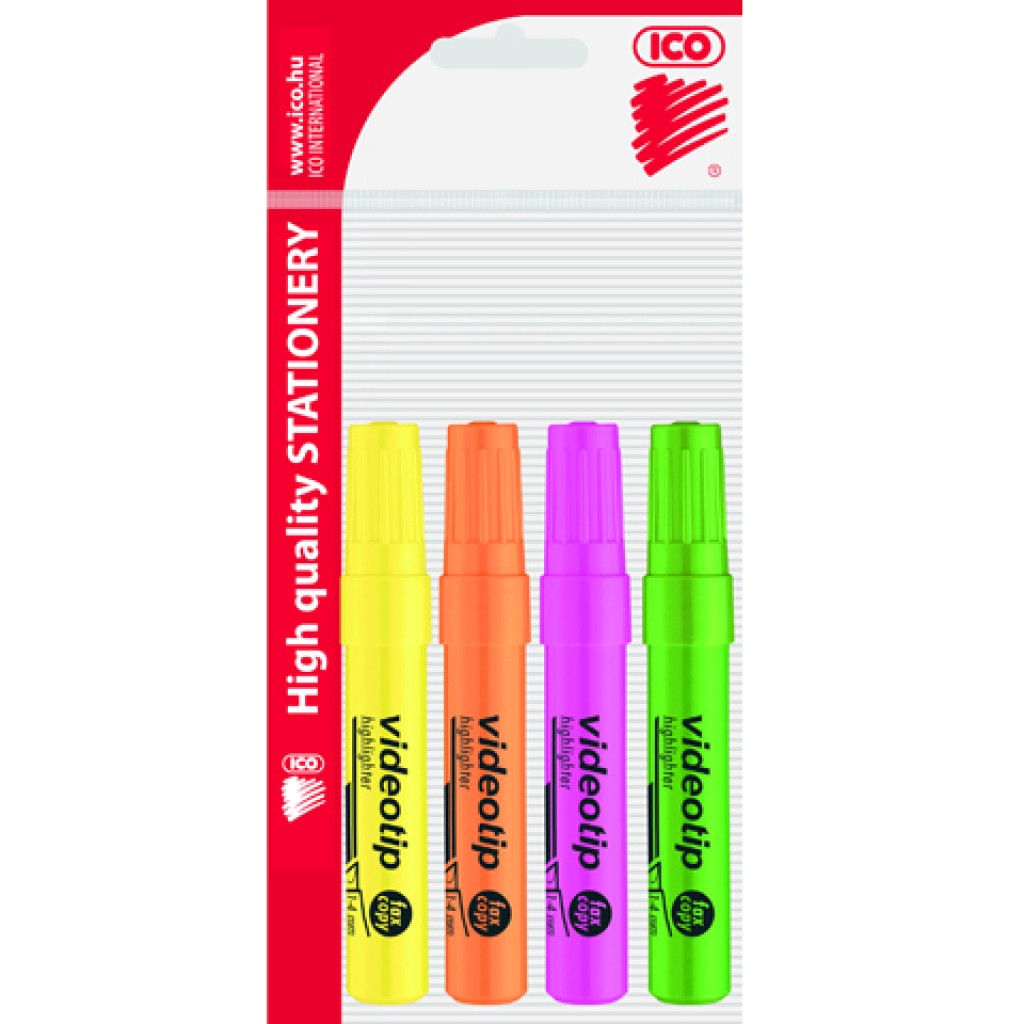 ICO: Videotip Textmarker 4er-Pack