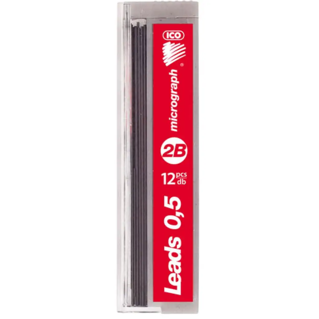 Ico: Mikrographit aus Graphitminen für Druckbleistifte 0,5 mm, 2B