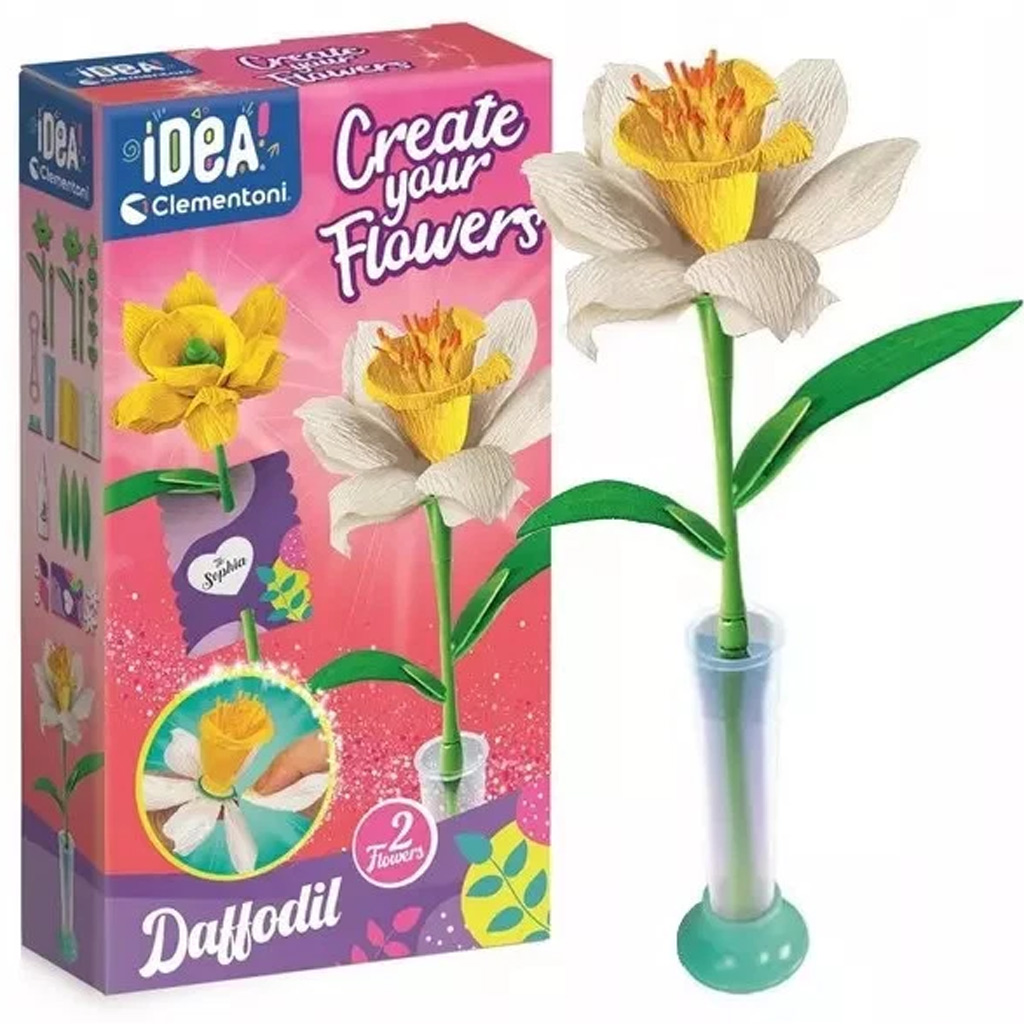 Idea! Narzisse Mini-Blumen-Bastelset - Clementoni