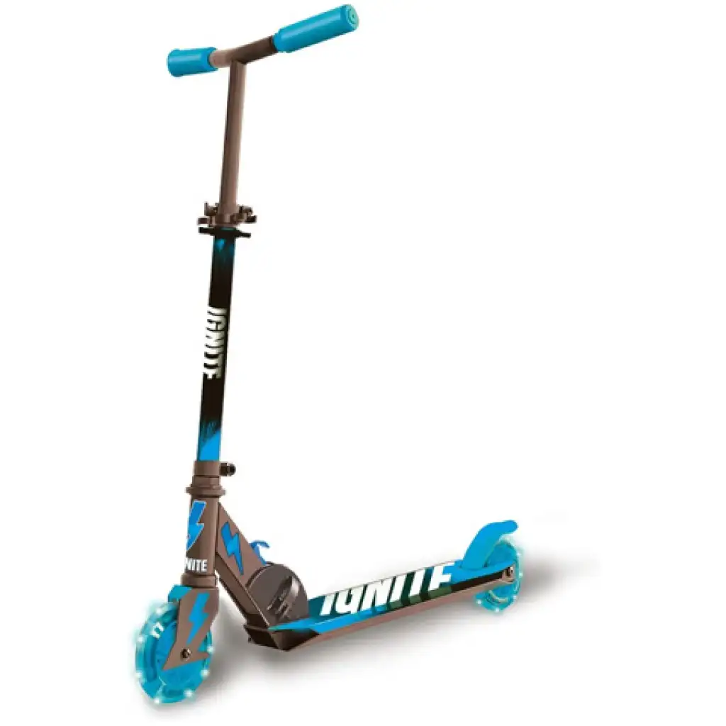 Ignite blauer zweirädriger Roller mit leuchtenden Rädern - Mondo Toys