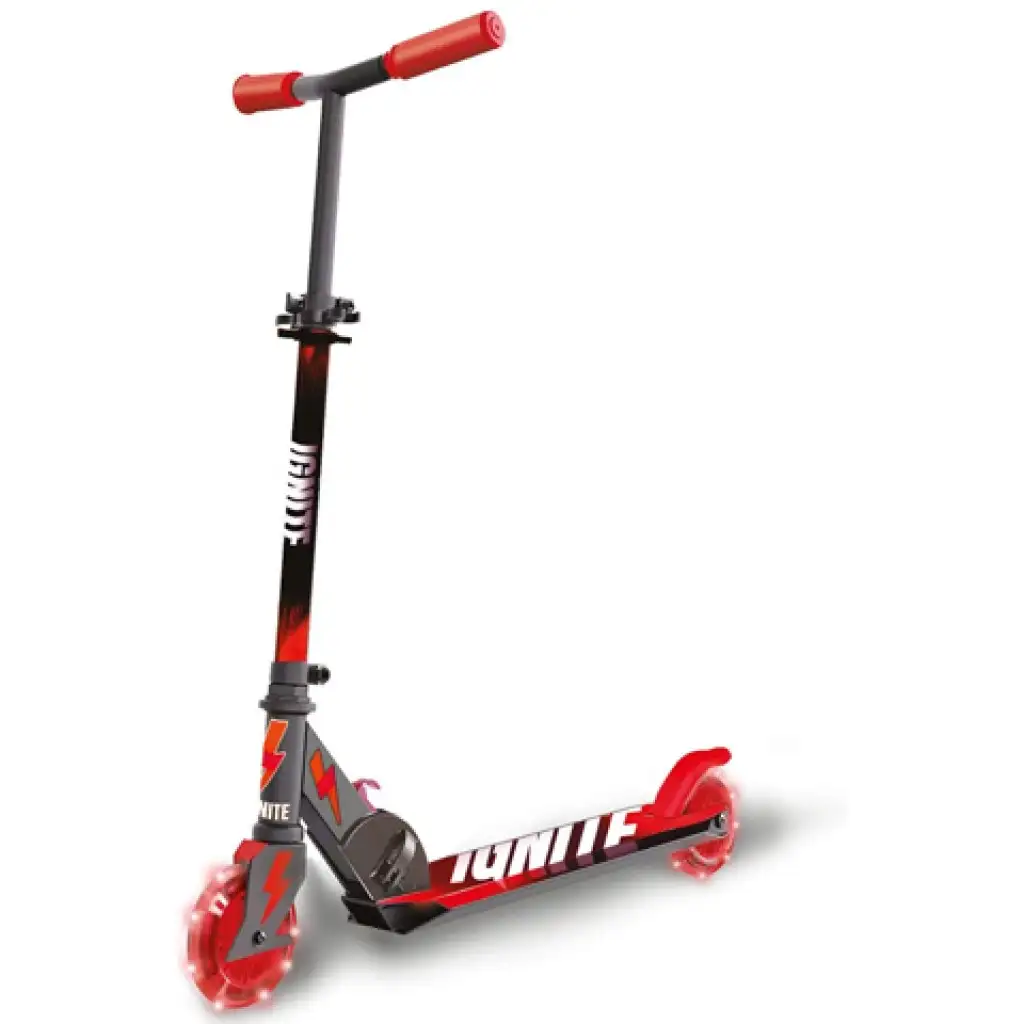 Ignite roter zweirädriger Roller mit leuchtenden Rädern - Mondo Toys