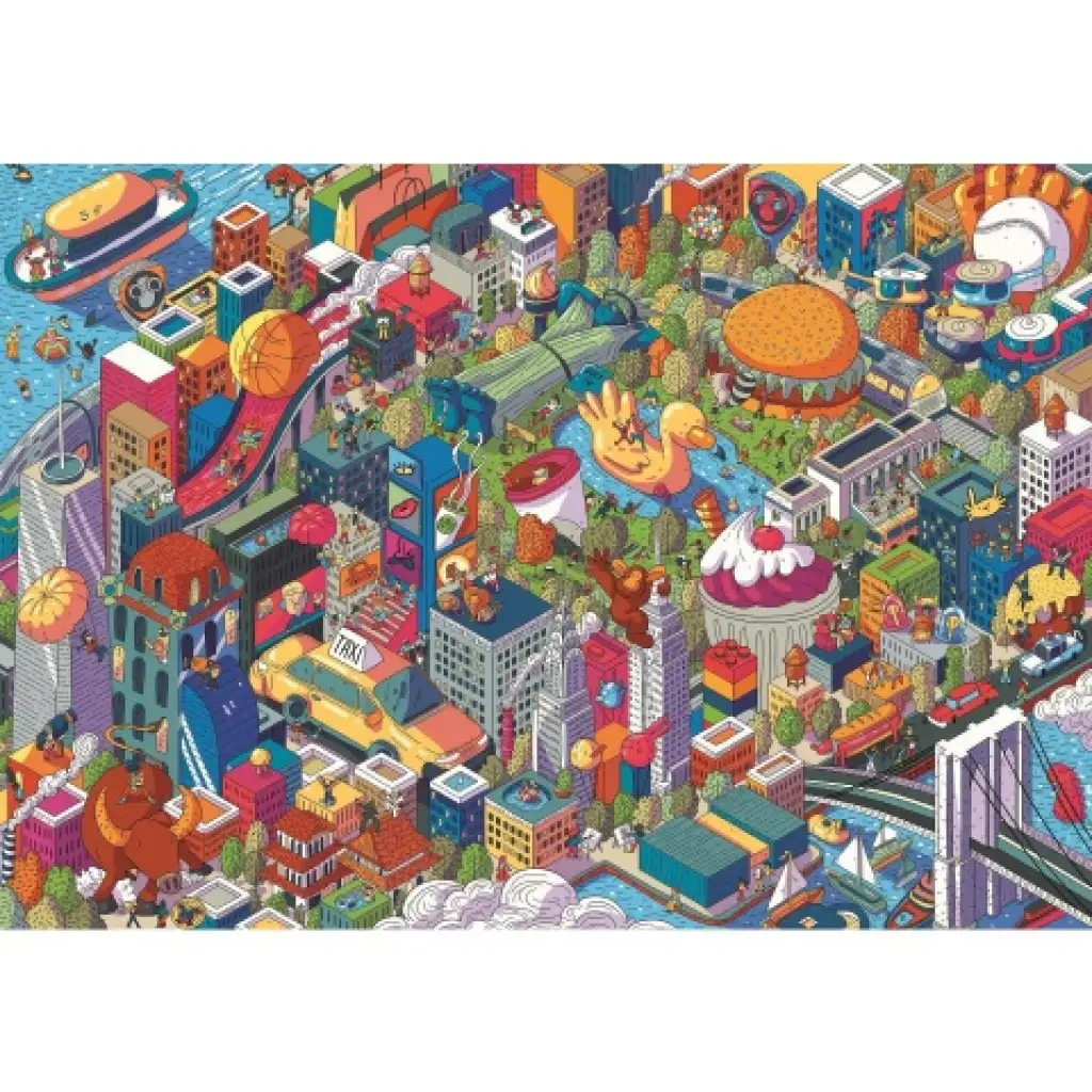 Imaginary Cities: New York UFT 1000-teilige Puzzle - Trefl kép 2
