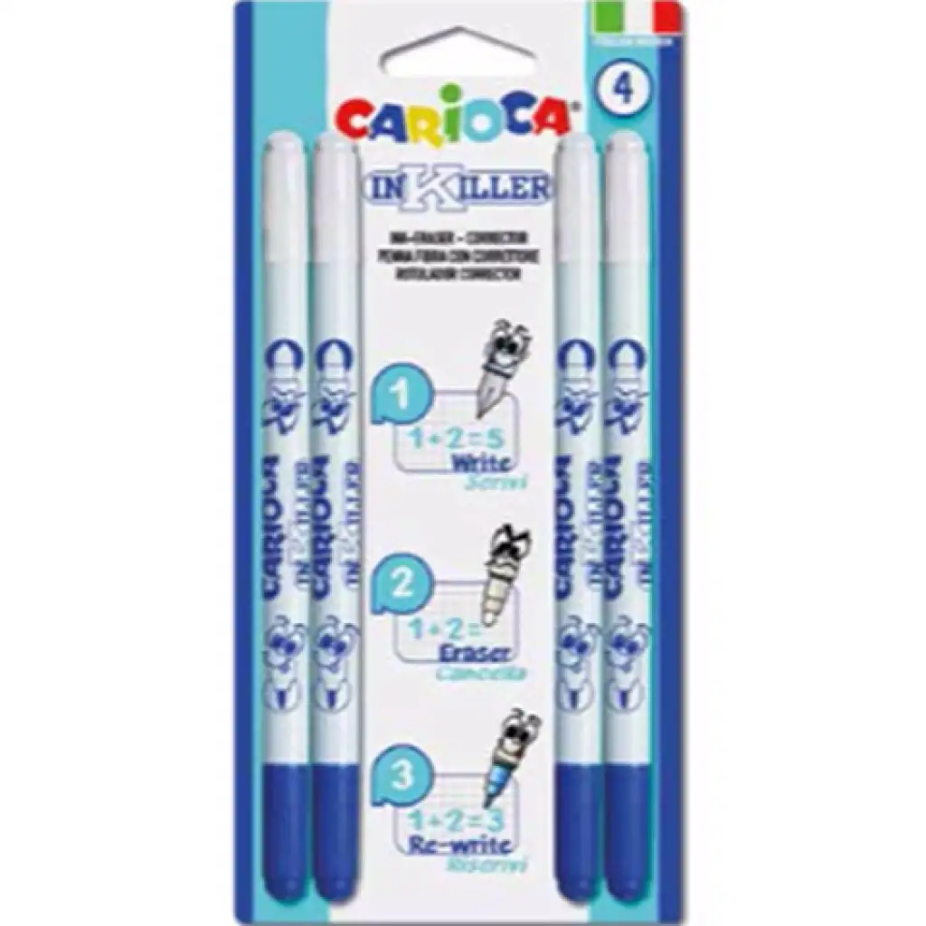 InKilller radierbarer Stift-Set 4 Stück - Carioca