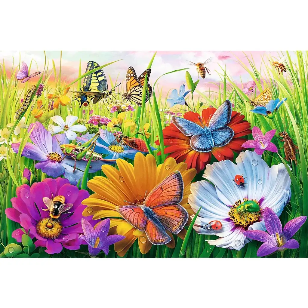 Insekten auf der Wiese Easy Piece 300-teiliges Puzzle - Trefl kép 2