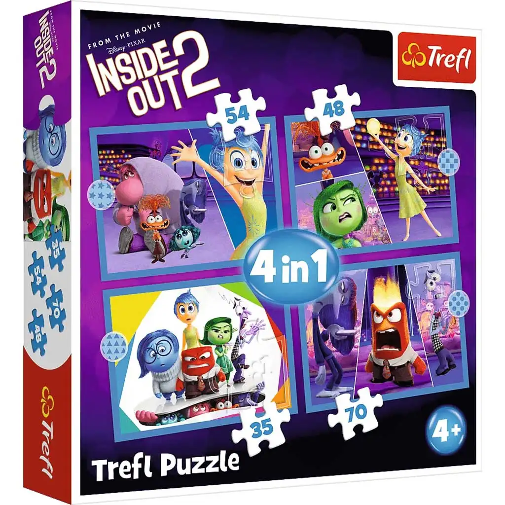 Inside Out 2: Alles steht Kopf 4-in-1 Puzzle - Trefl