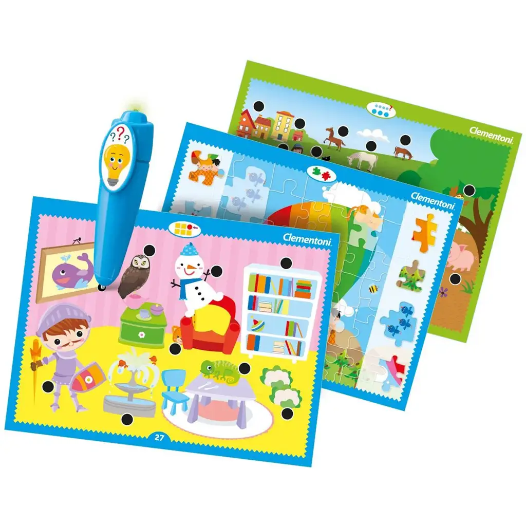 Interaktiver Stift mit 1000 Quizfragen zur Fähigkeitsentwicklung - Clementoni kép 2