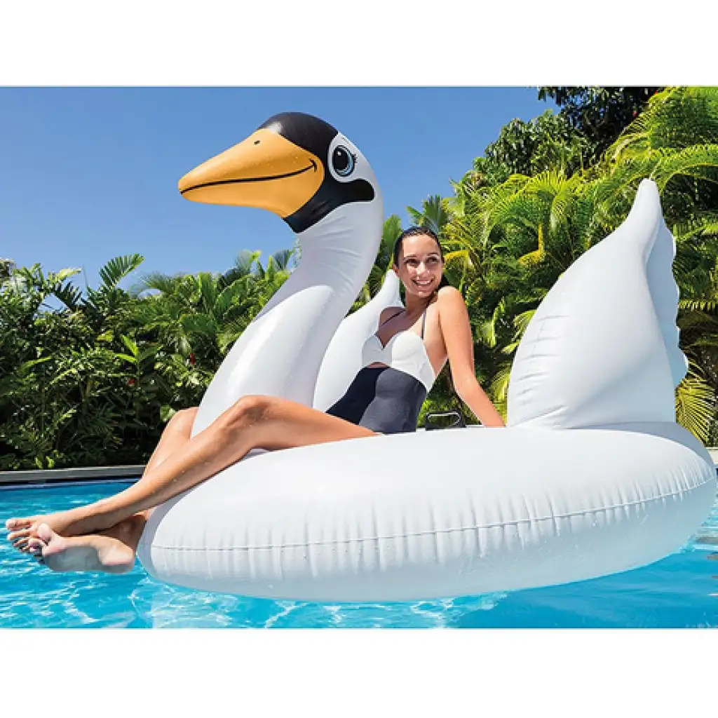 Intex: Riesiger Schwimmschwan mit Haltegriff kép 2