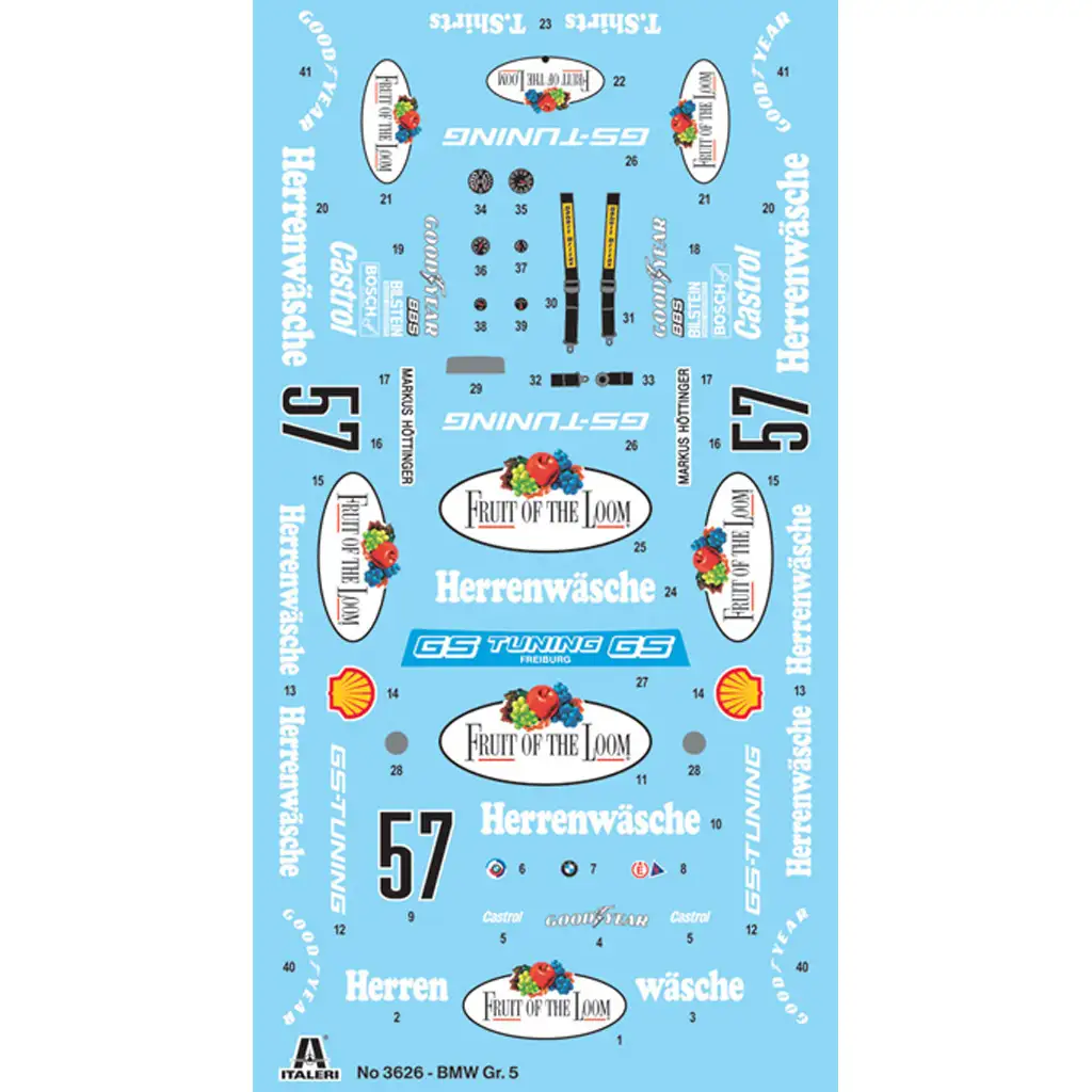 Italeri 1/24 BMW 320 Gr.5 Rennwagen Modellbausatz kép 6
