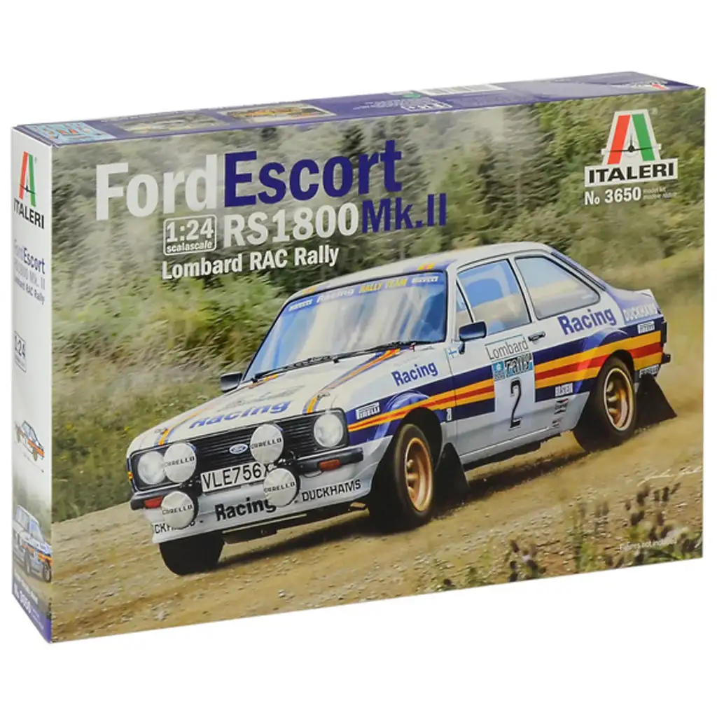 Italeri 1/24 Ford Escort RS1800 Mk.II Rallye-Automodellbausatz