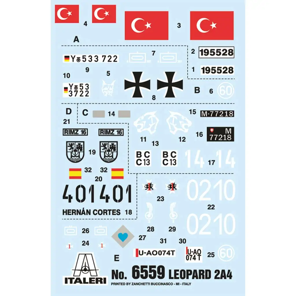 Italeri 1/35 Leopard 2A4 Panzer Modellbausatz kép 4