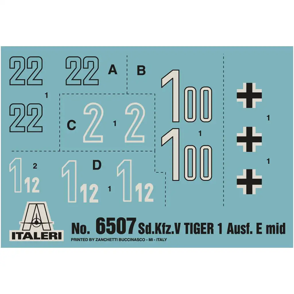 Italeri 1/35 Pz.Kpfw. VI Tiger I Ausf. E Panzer Modellbausatz kép 7