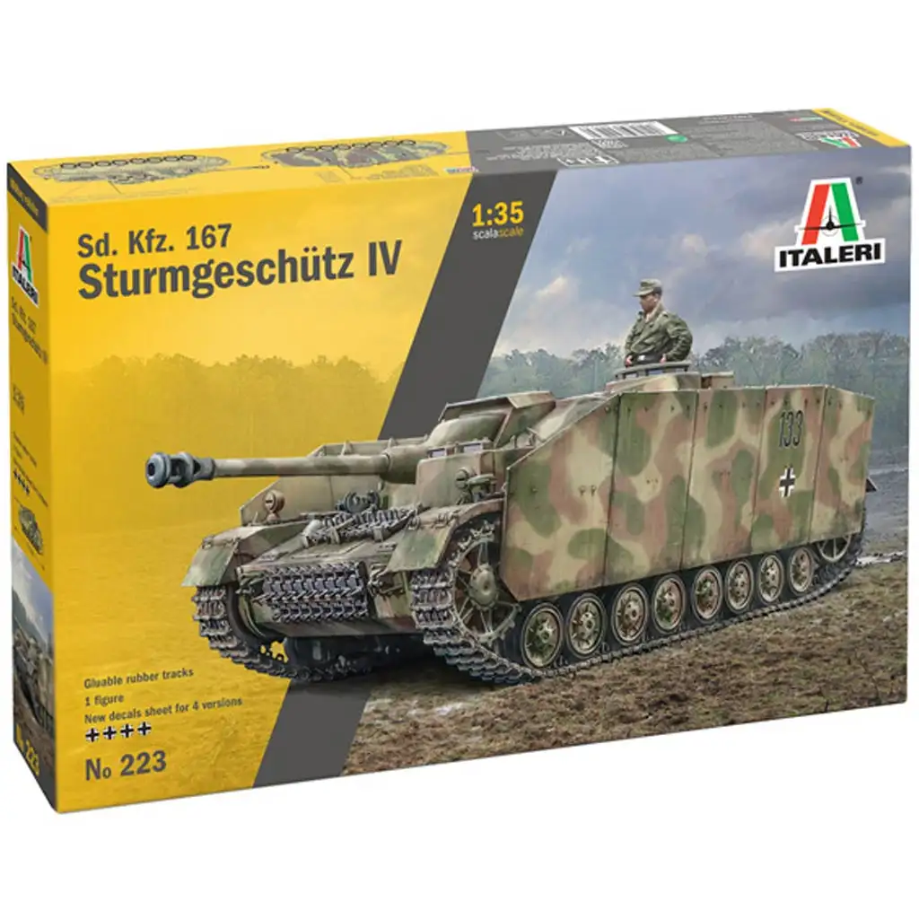 Italeri 1/35 Sd.Kfz. 167 Sturmgeschütz IV Sturmgeschütz Modellbausatz