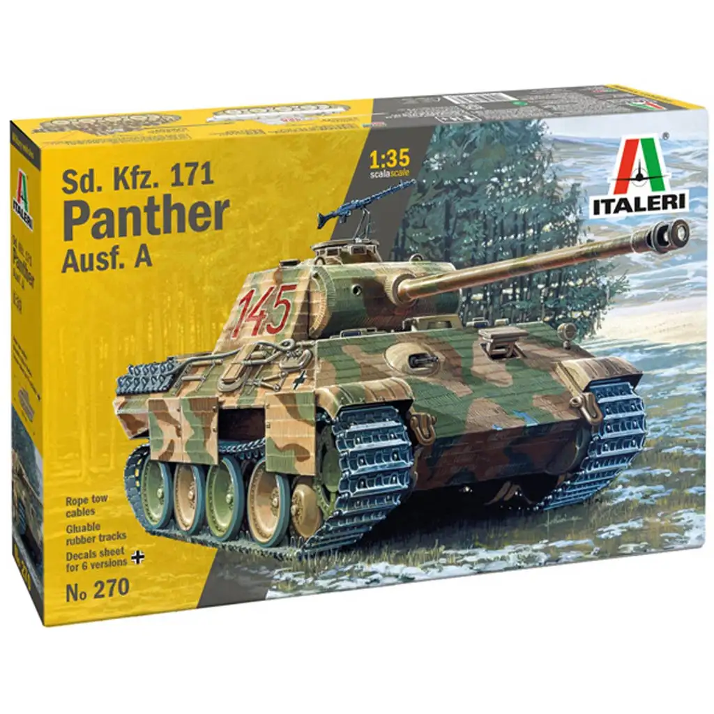 Italeri 1/35 Sd.Kfz. 171 Panther Ausf. A Panzer Modellbausatz