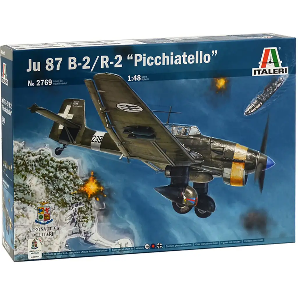 Italeri 1/48 Ju 87 B-2/R-2 Picchiatello Flugzeugmodellbausatz