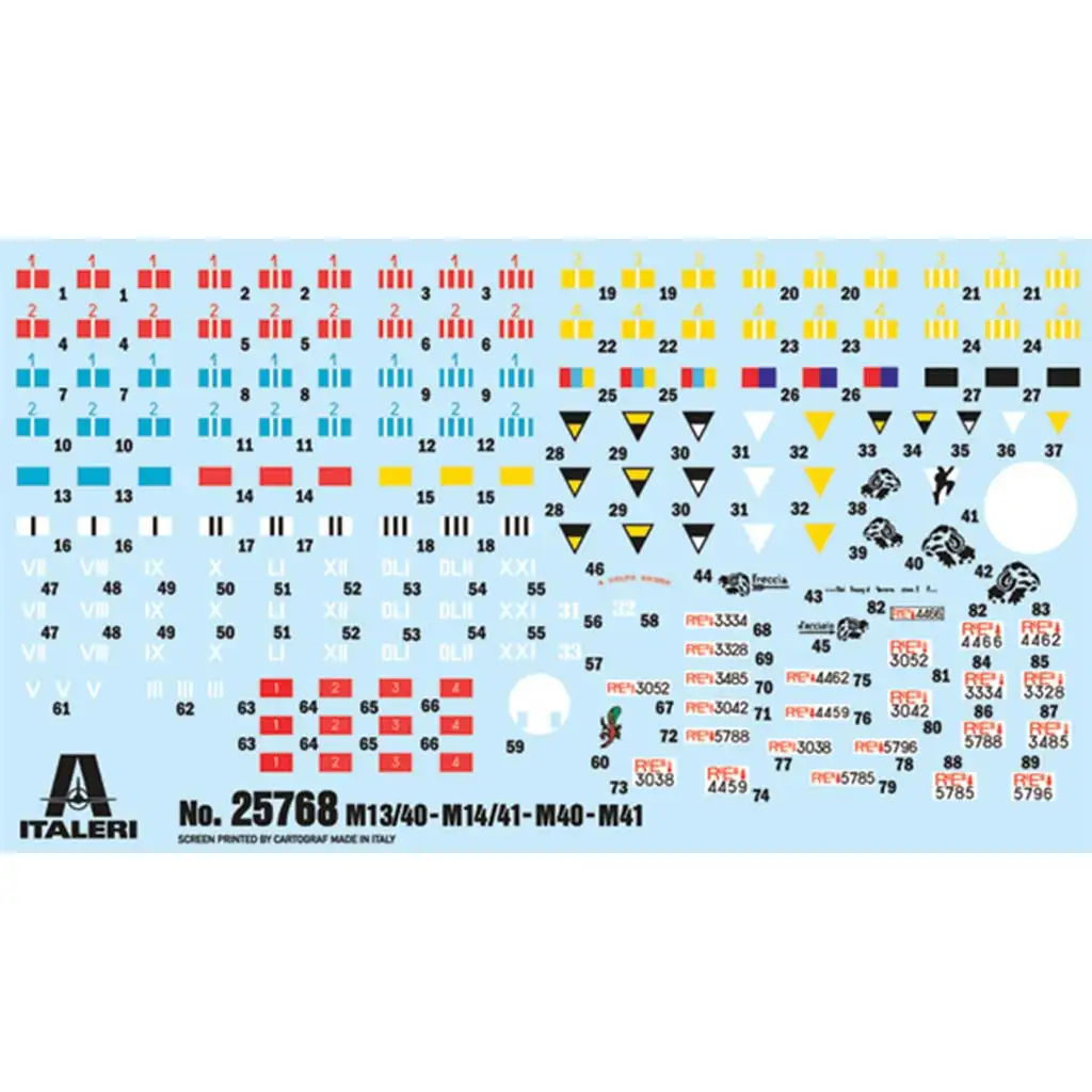 Italeri 1/56 Italienische Panzer & Semoventi Panzerbausatz kép 3