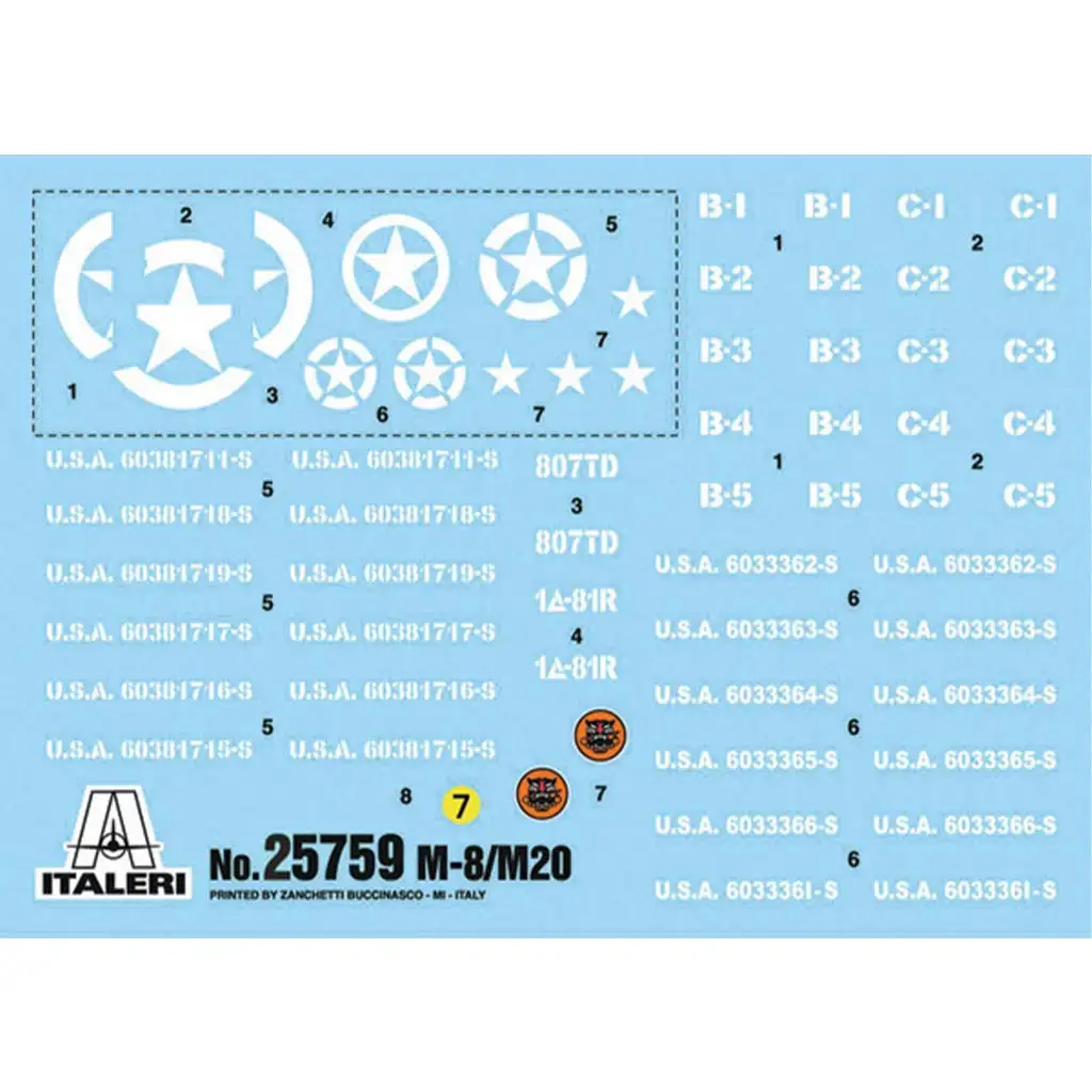 Italeri 1/56 M8/M20 Panzer Modellbausatz kép 3