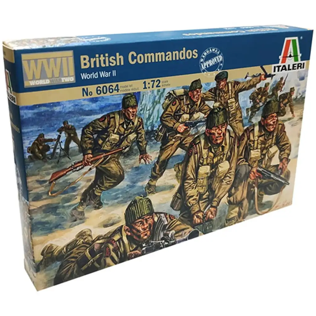 Italeri 1/72 Britische Kommandos Britische Militärfiguren Modellbausatz