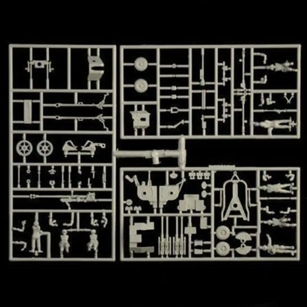 Italeri 1/72 Deutsches Geschütz-Set Artilleriewaffen Modellbausatz kép 2