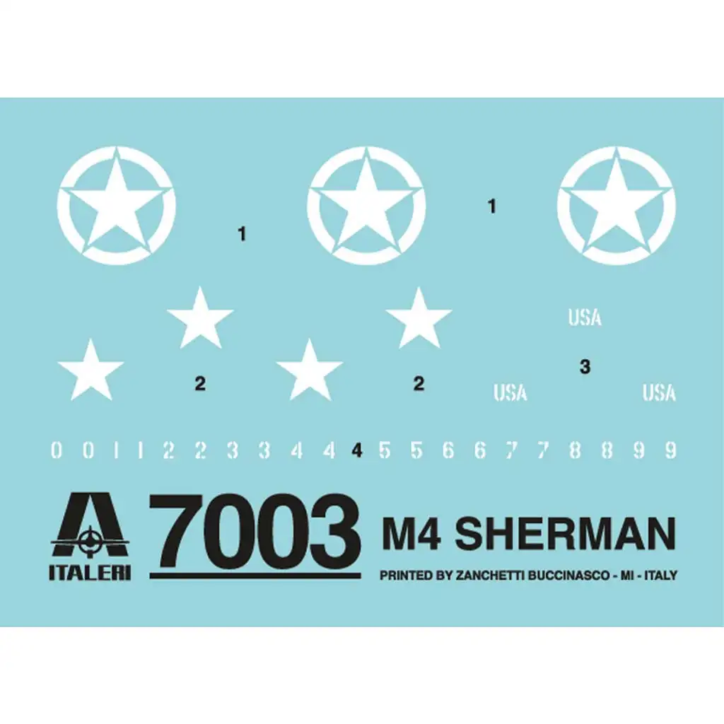 Italeri 1/72 M4A1 Sherman Panzer Modellbausatz kép 4