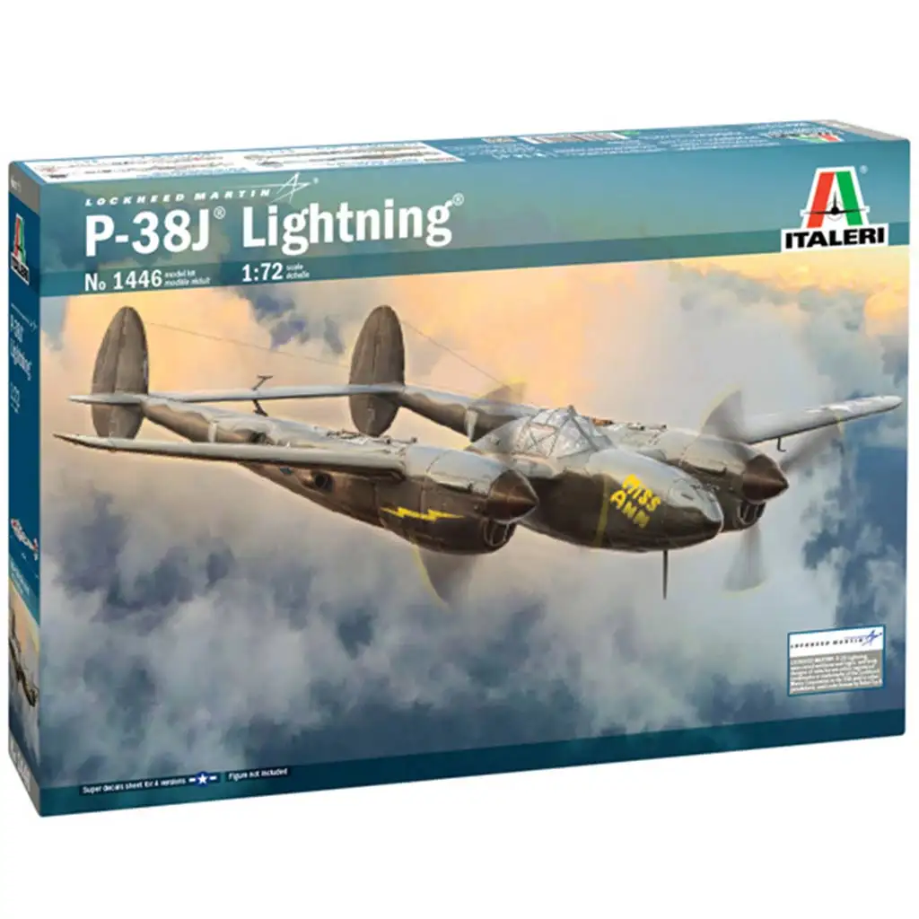 Italeri 1/72 P-38J Lightning Flugzeugmodell
