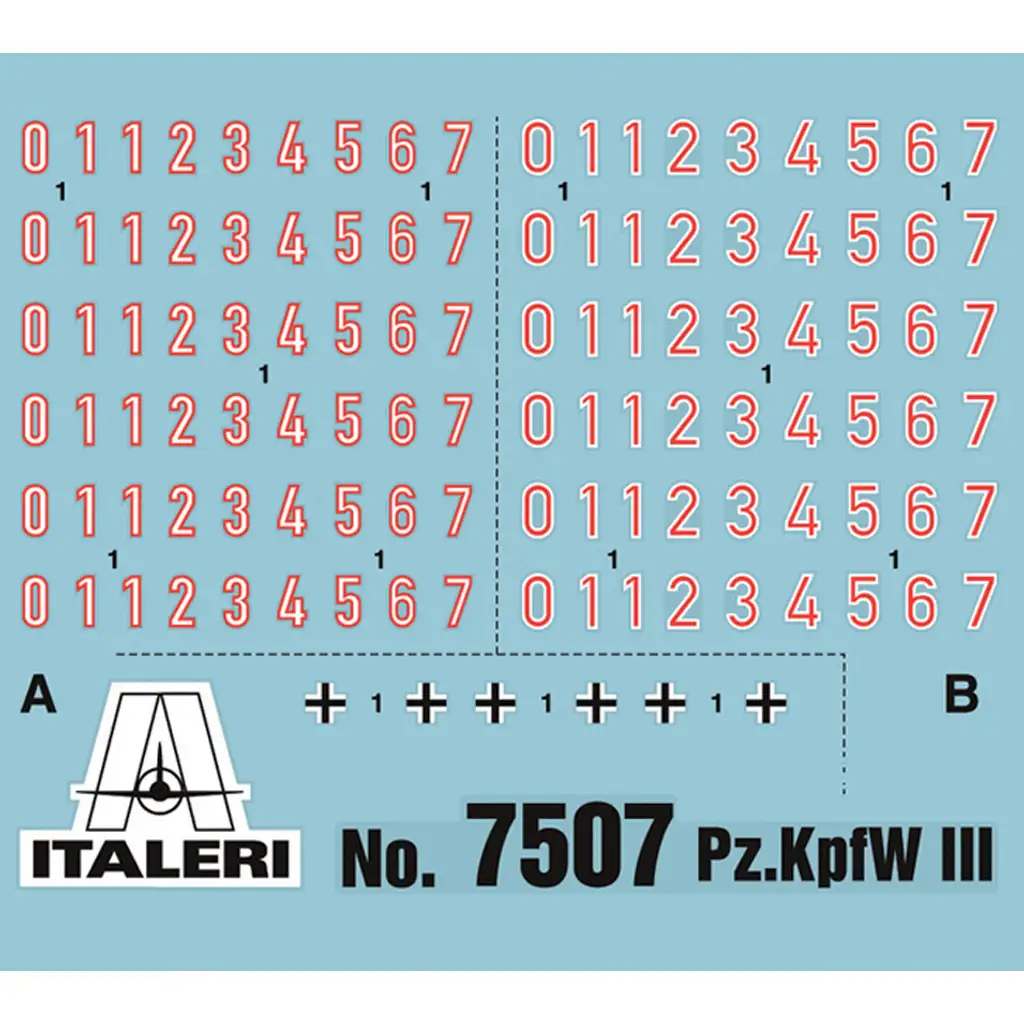 Italeri 1/72 Pz.Kpfw. III Ausf. J Panzer 2er-Modellbausatz kép 4