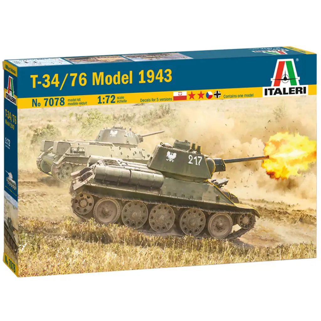 Italeri 1/72 T-34/76 Modell 1943 Panzerbausatz