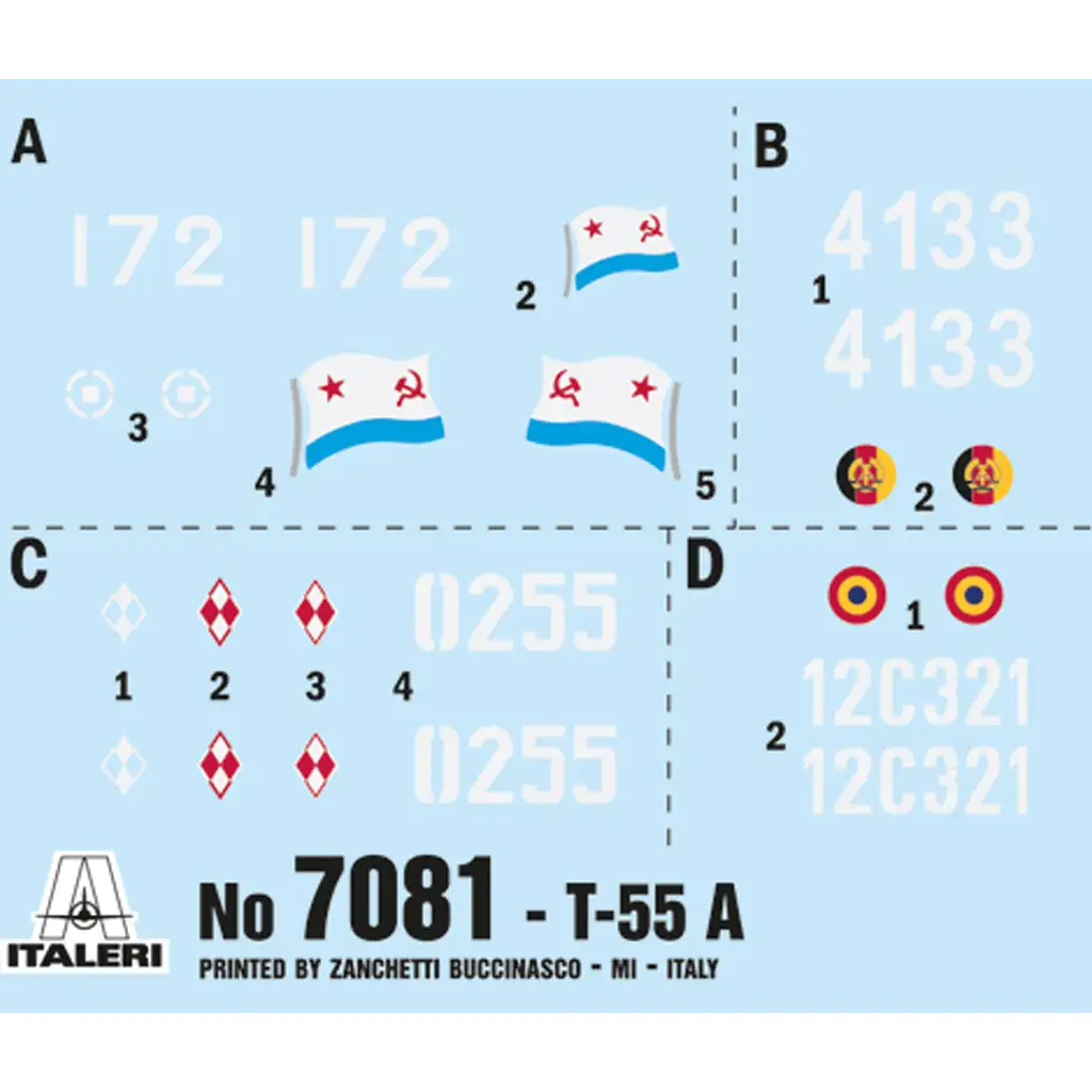 Italeri 1/72 T-55A Panzerbausatz kép 6