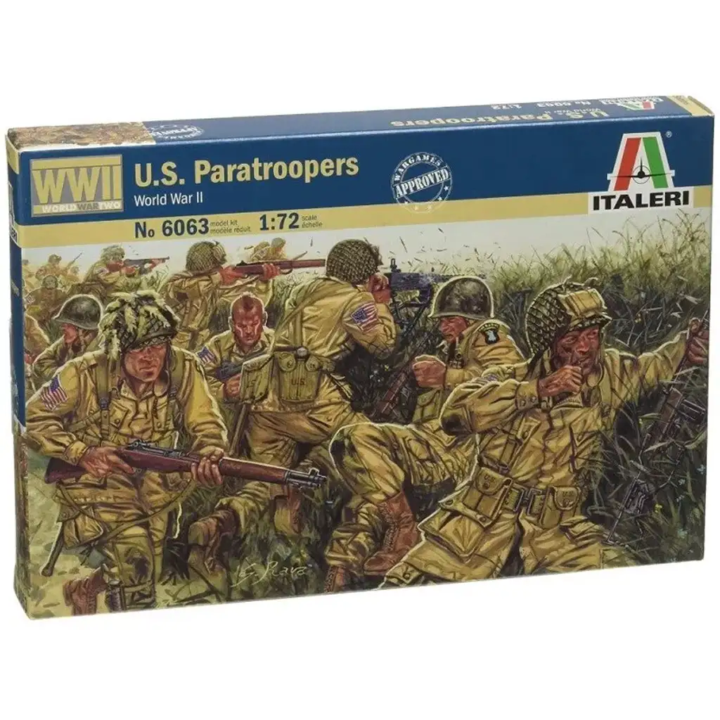 Italeri 1/72 U.S. Fallschirmjäger Militärfiguren Bausatz kép 1